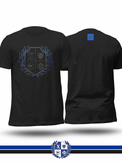 Tshirt - MAXHTEC Χ.Φ Club - Black On Black